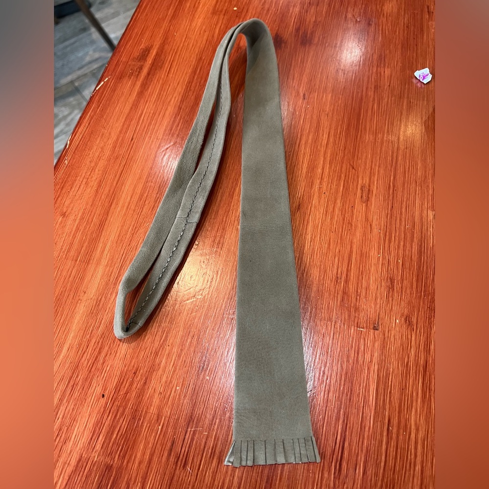 Unique slim suede tie for sale